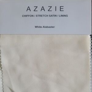 Bridesmaid dress white alabaster color size 8 ny azazie